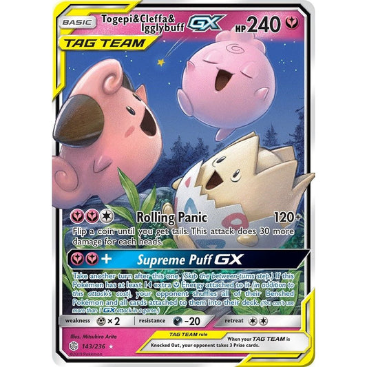 Image for Togepi & Cleffa & Igglybuff GX (143/236) (SM12) - Pokemon