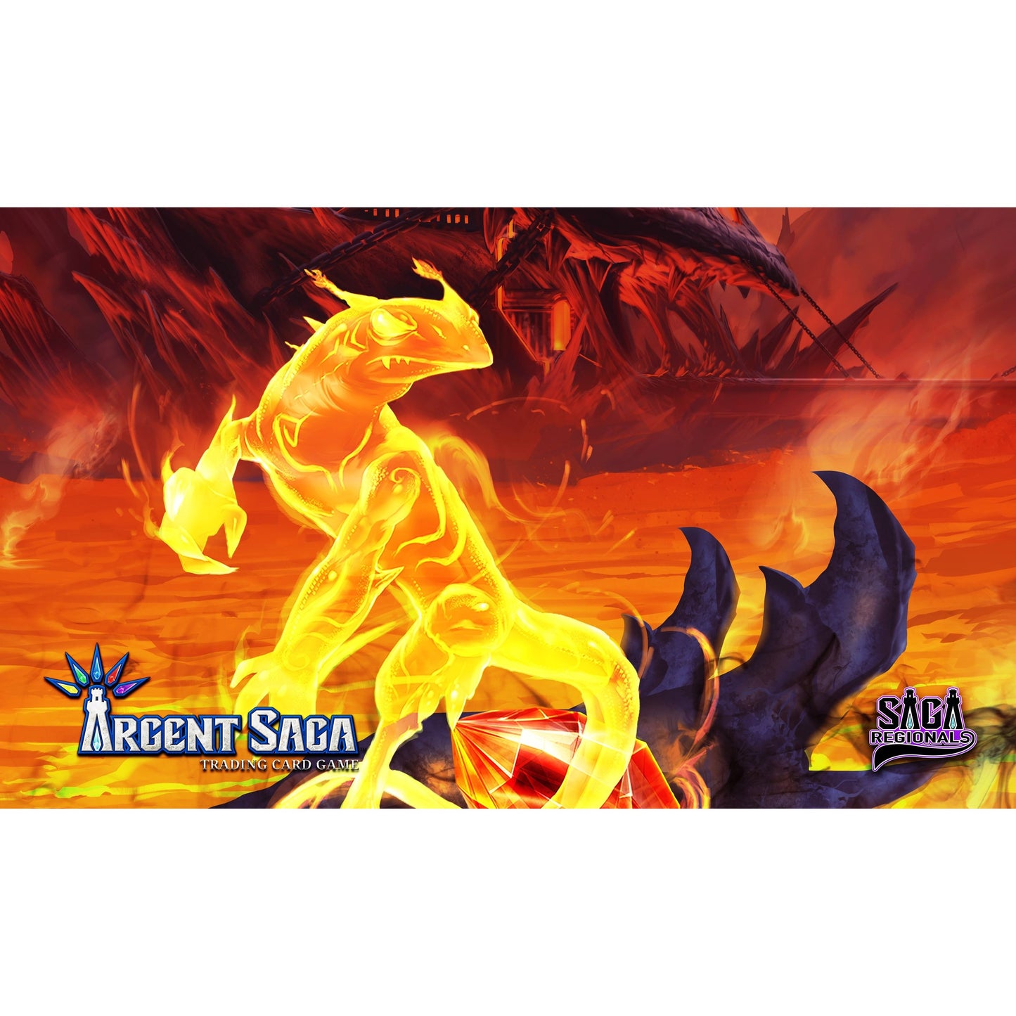 Image for Argent Saga TCG Rubber Event Playmat - Saga Regional Entry November 2019 - Playmats