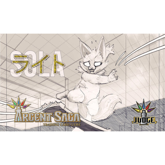 Image for Argent Saga TCG Rubber Event Playmat - Sola Judge (June 2019) - Playmats