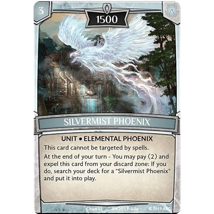 Image for Silvermist Phoenix (PR2019-036) (PR) - Argent Saga TCG