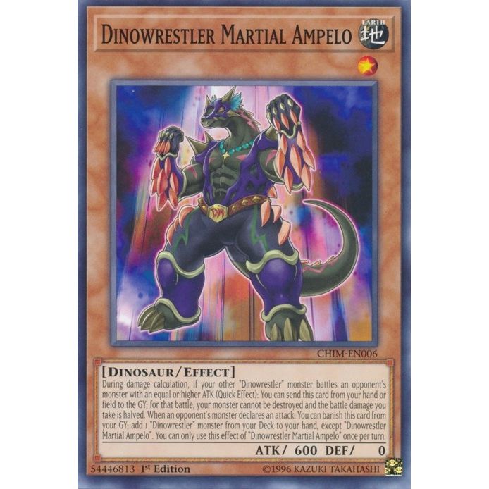 Image for Dinowrestler Martial Ampelo (CHIM-EN006) (CHIM) - YuGiOh