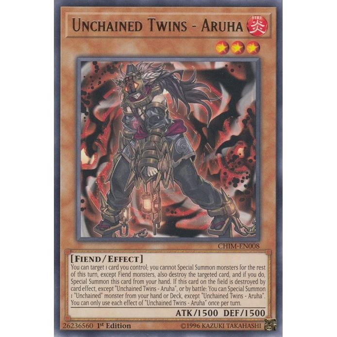 Image for Unchained Twins - Aruha (CHIM-EN008) (CHIM) - YuGiOh