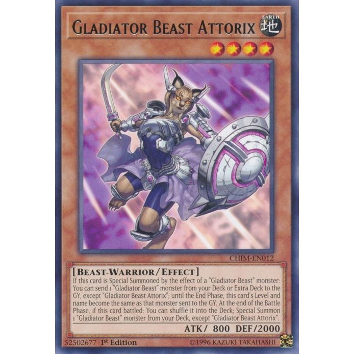 Image for Gladiator Beast Attorix (CHIM-EN012) (CHIM) - YuGiOh