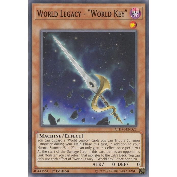 Image for World Legacy - "World Key" (CHIM-EN021) (CHIM) - YuGiOh