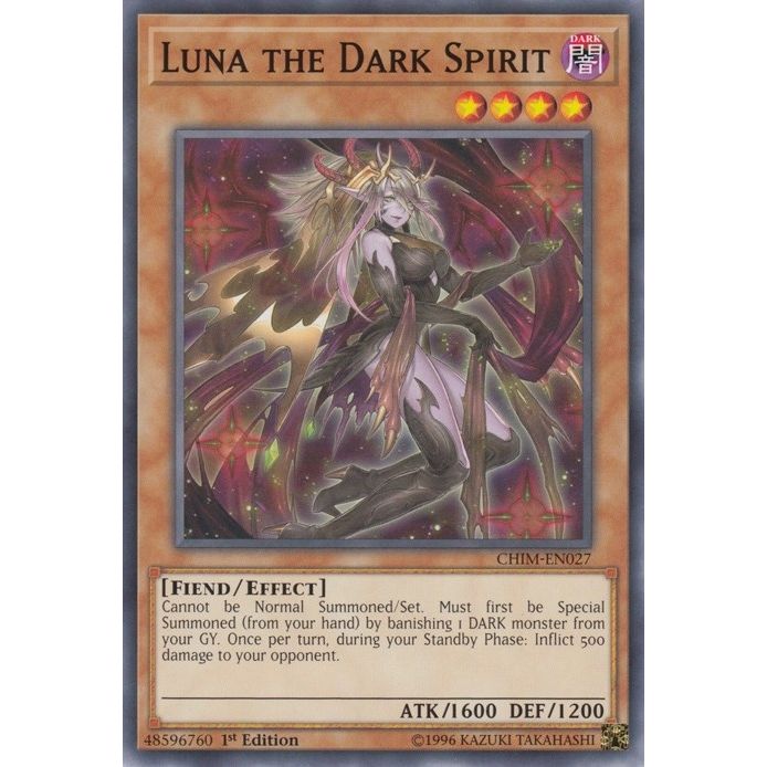 Image for Luna the Dark Spirit (CHIM-EN027) (CHIM) - YuGiOh