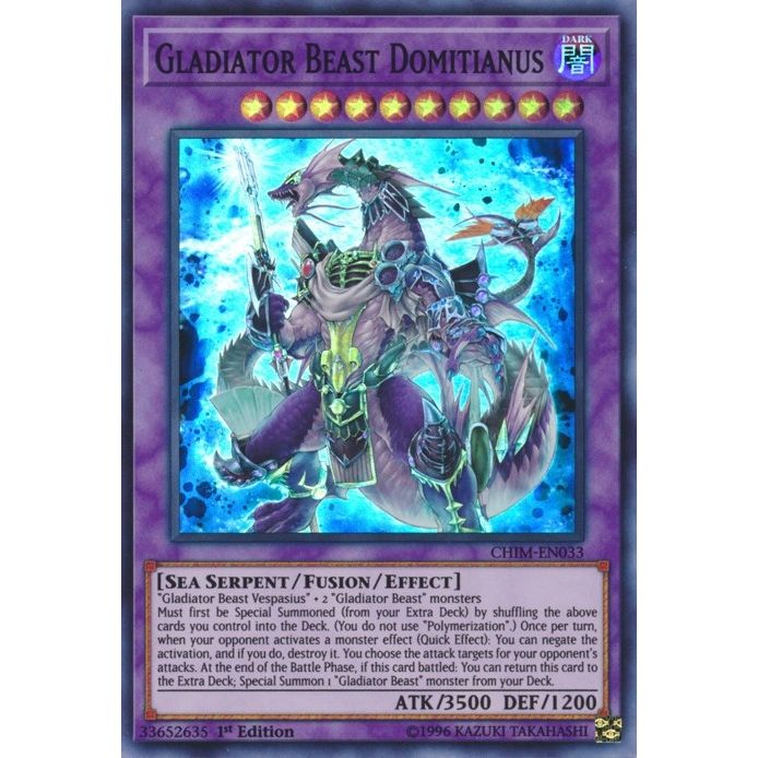 Image for Gladiator Beast Domitianus (CHIM-EN033) (CHIM) - YuGiOh