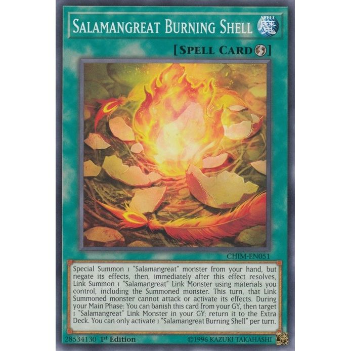 Image for Salamangreat Burning Shell (CHIM-EN051) (CHIM) - YuGiOh