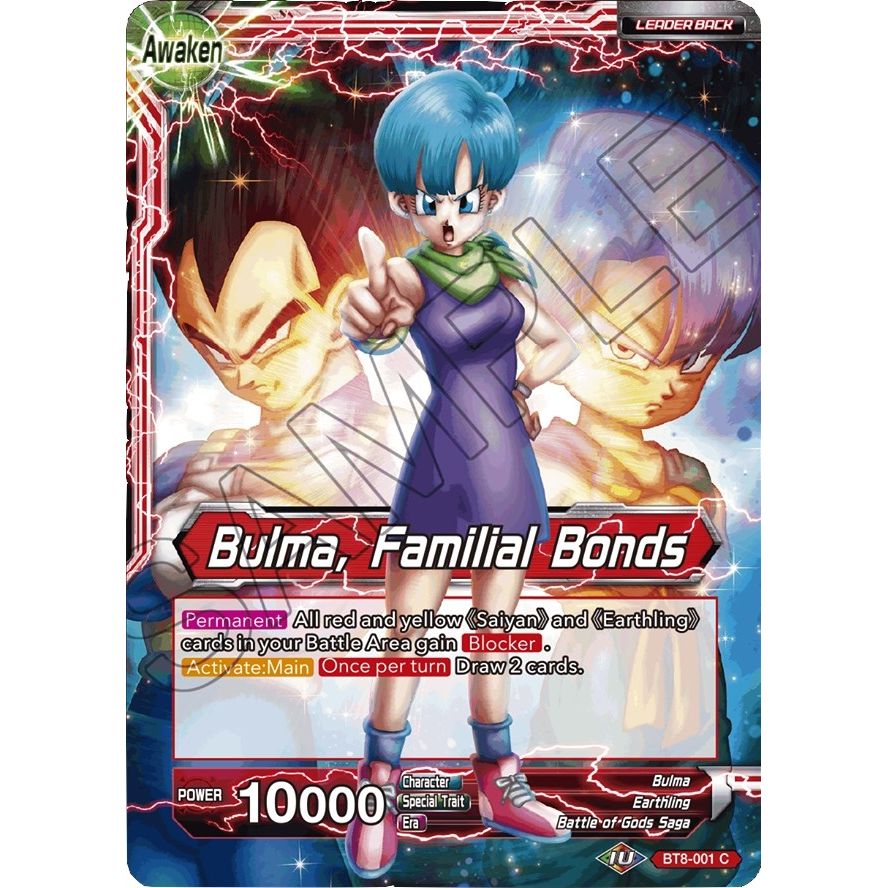 Image for Bulma // Bulma, Familial Bonds (BT8-001) (DBS-B08) - Dragon Ball Super: Masters