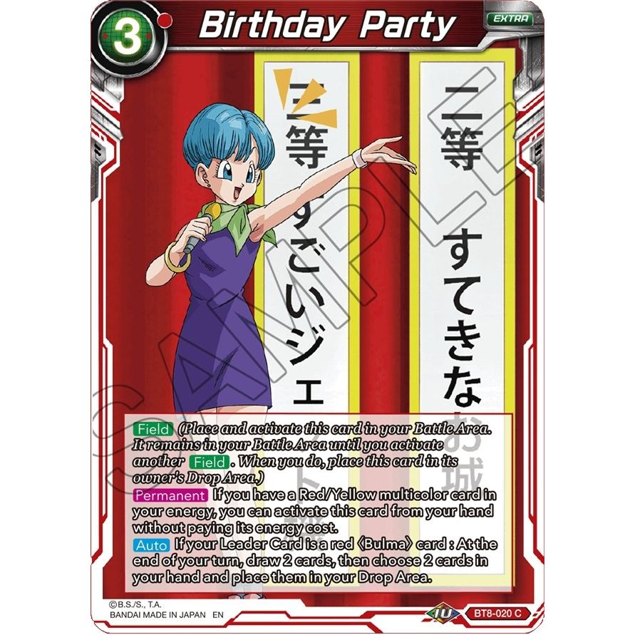 Image for Birthday Party (BT8-020) (DBS-B08) - Dragon Ball Super: Masters
