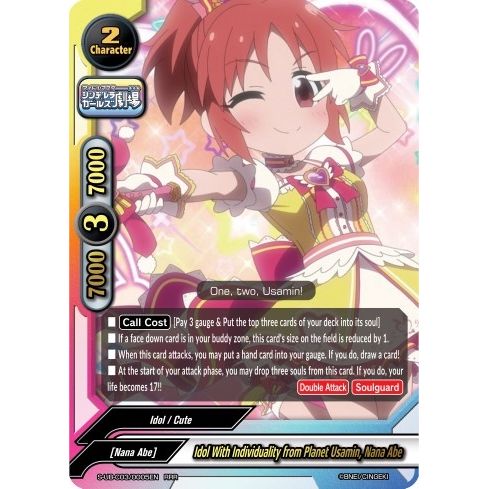 Image for Idol With Individuality from Planet Usamin, Nana Abe (S-UB-C03/0005EN) (S-UB-C03) - Future Card BuddyFight