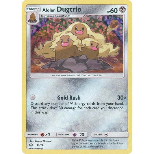 Image for Alolan Dugtrio (011/012) (MCD19) - Pokemon