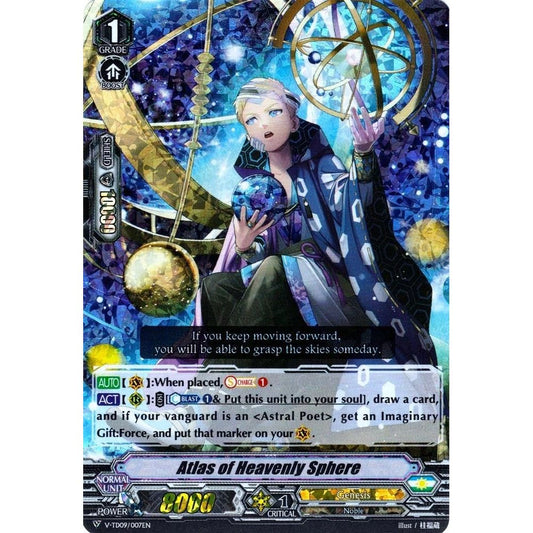 Image for Atlas of Heavenly Sphere (RRR Foil) (V-TD09/007EN) (V-TD09) - Cardfight Vanguard