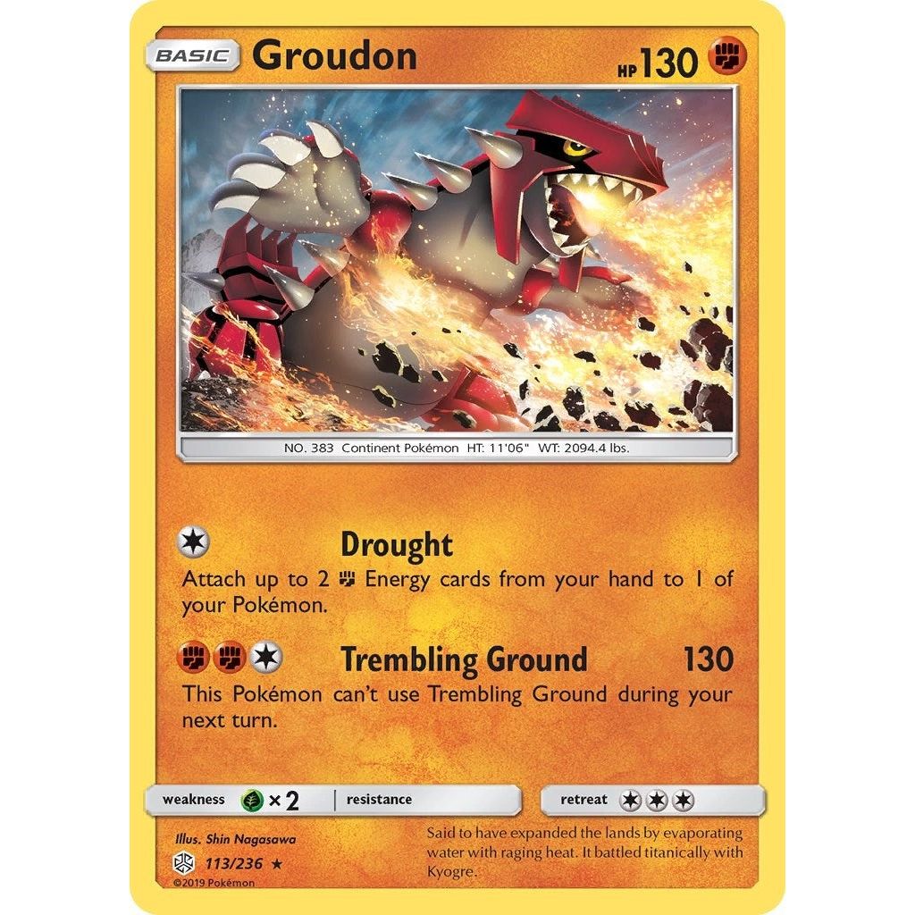 Image for Groudon (113/236) (SM12) - Pokemon