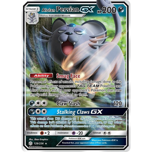 Image for Alolan Persian GX (129/236) (SM12) - Pokemon
