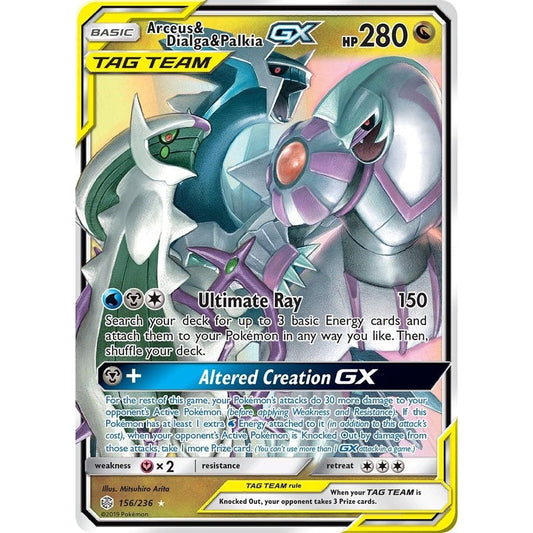 Image for Arceus & Dialga & Palkia GX (156/236) (SM12) - Pokemon