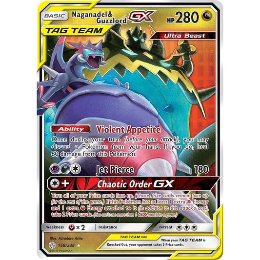 Image for Naganadel & Guzzlord GX (158/236) (SM12) - Pokemon