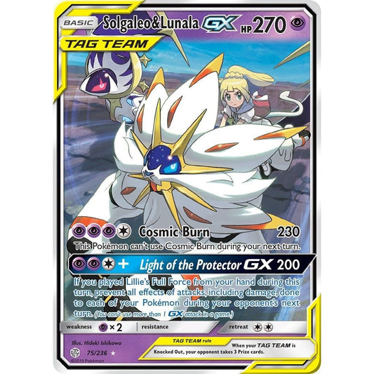 Image for Solgaleo & Lunala GX (75/236) (SM12) - Pokemon
