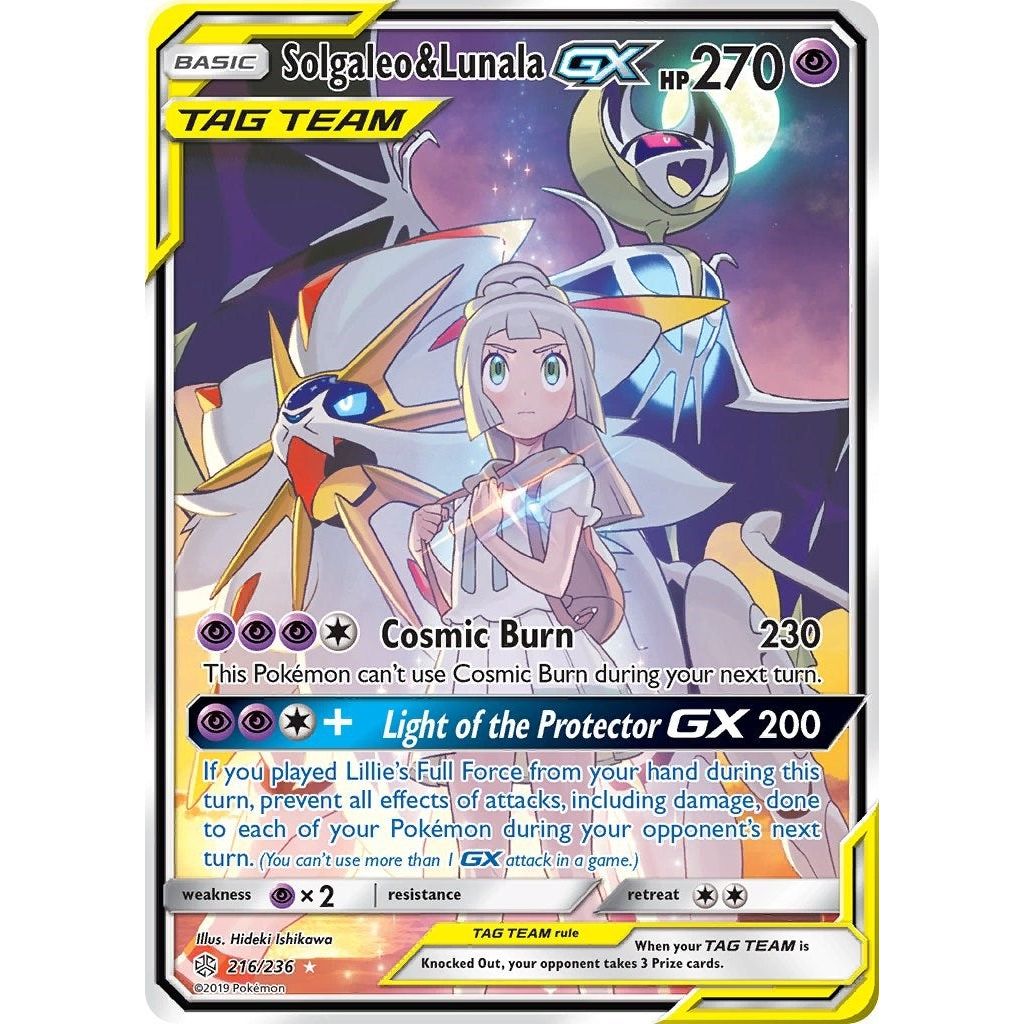 Image for Solgaleo & Lunala GX (Full Art) (216/236) (SM12) - Pokemon