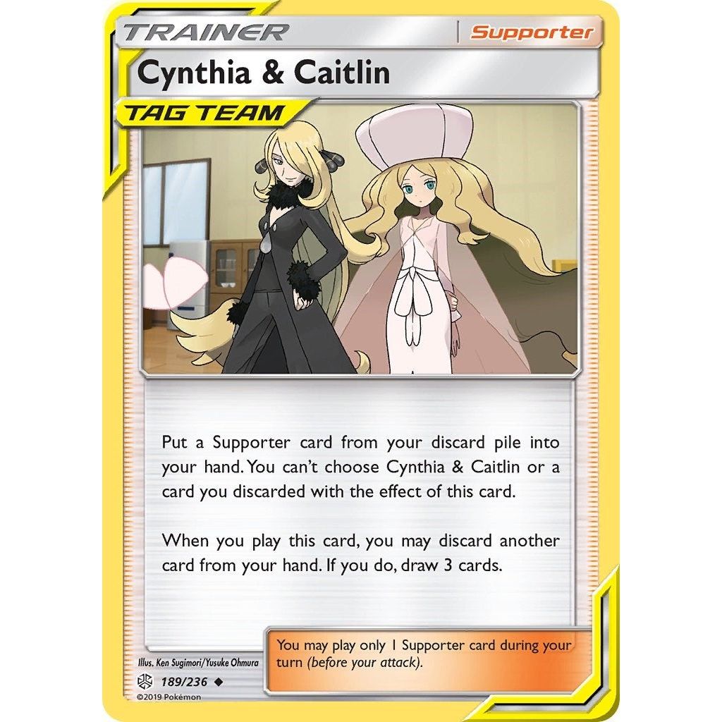 Image for Cynthia & Caitlin (189/236) (SM12) - Pokemon