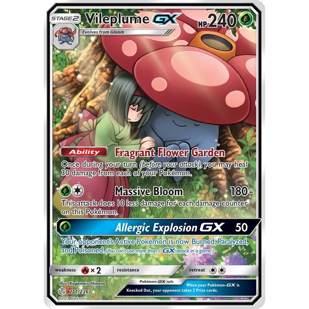 Image for Vileplume GX (Full Art) (211/236) (SM12) - Pokemon