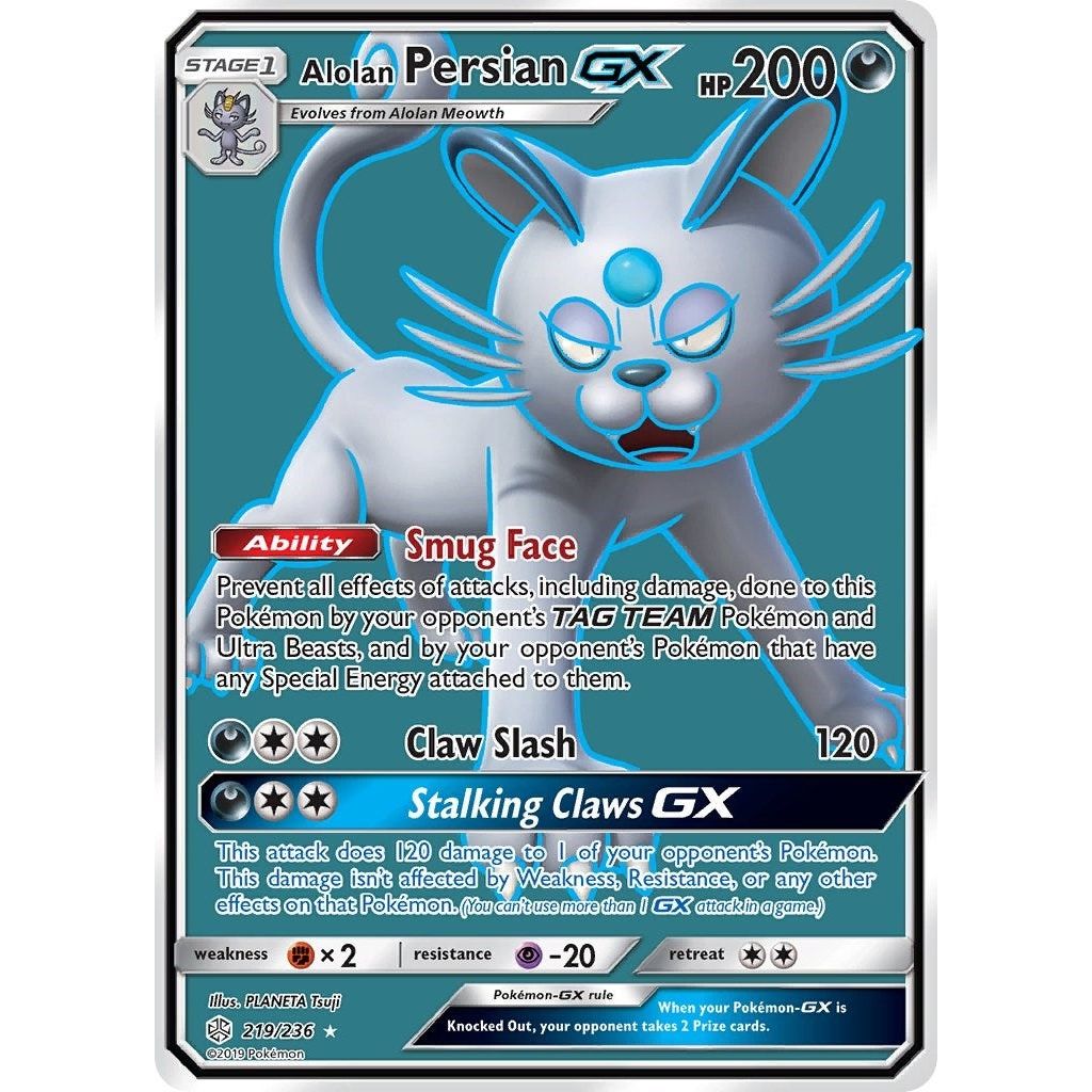 Image for Alolan Persian GX (Full Art) (219/236) (SM12) - Pokemon