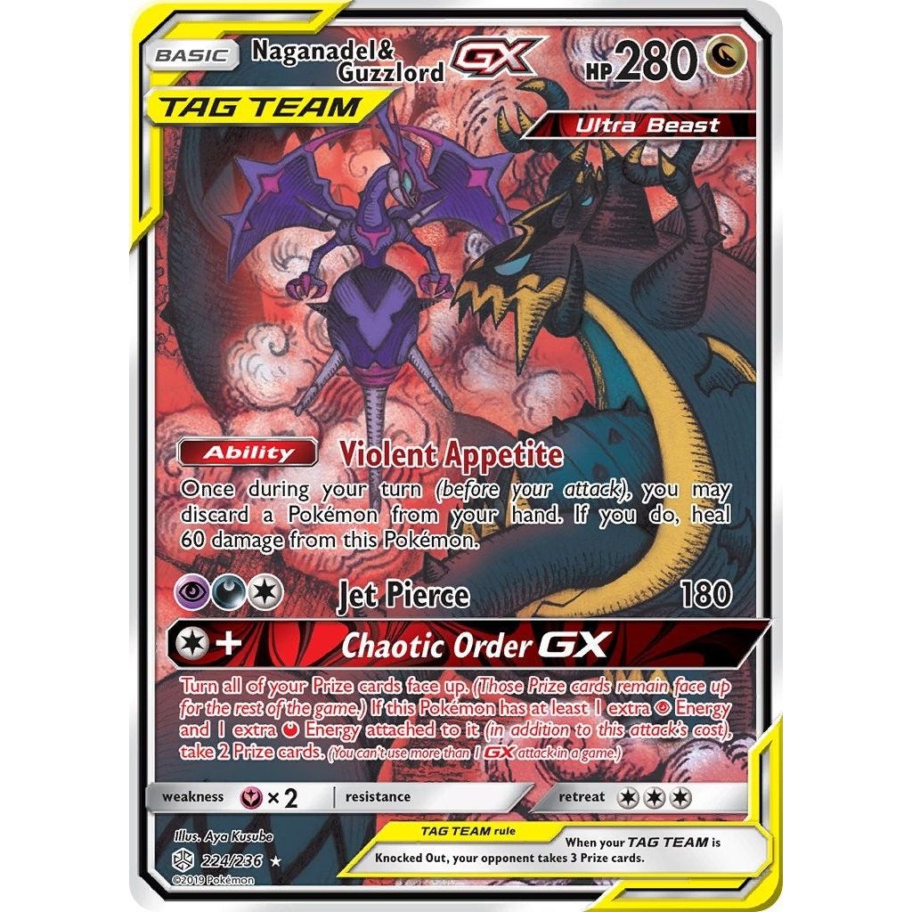 Image for Naganadel & Guzzlord GX (Alternate Full Art) (224/236) (SM12) - Pokemon