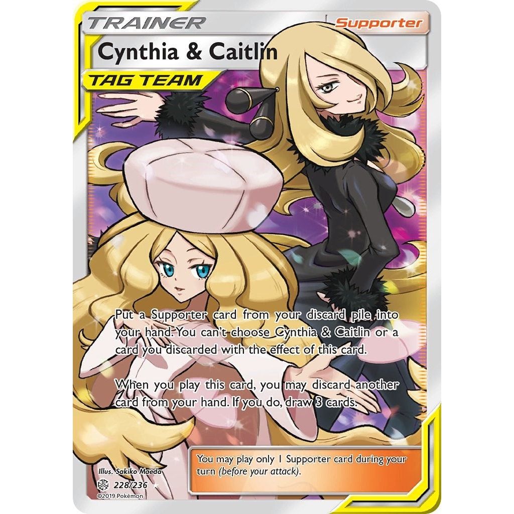 Image for Cynthia & Caitlin (Full Art) (228/236) (SM12) - Pokemon