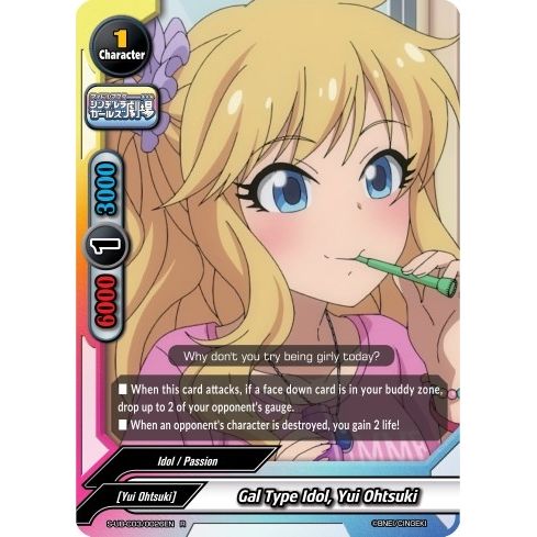 Image for Gal Type Idol, Yui Ohtsuki (S-UB-C03/0026EN) (S-UB-C03) - Future Card BuddyFight