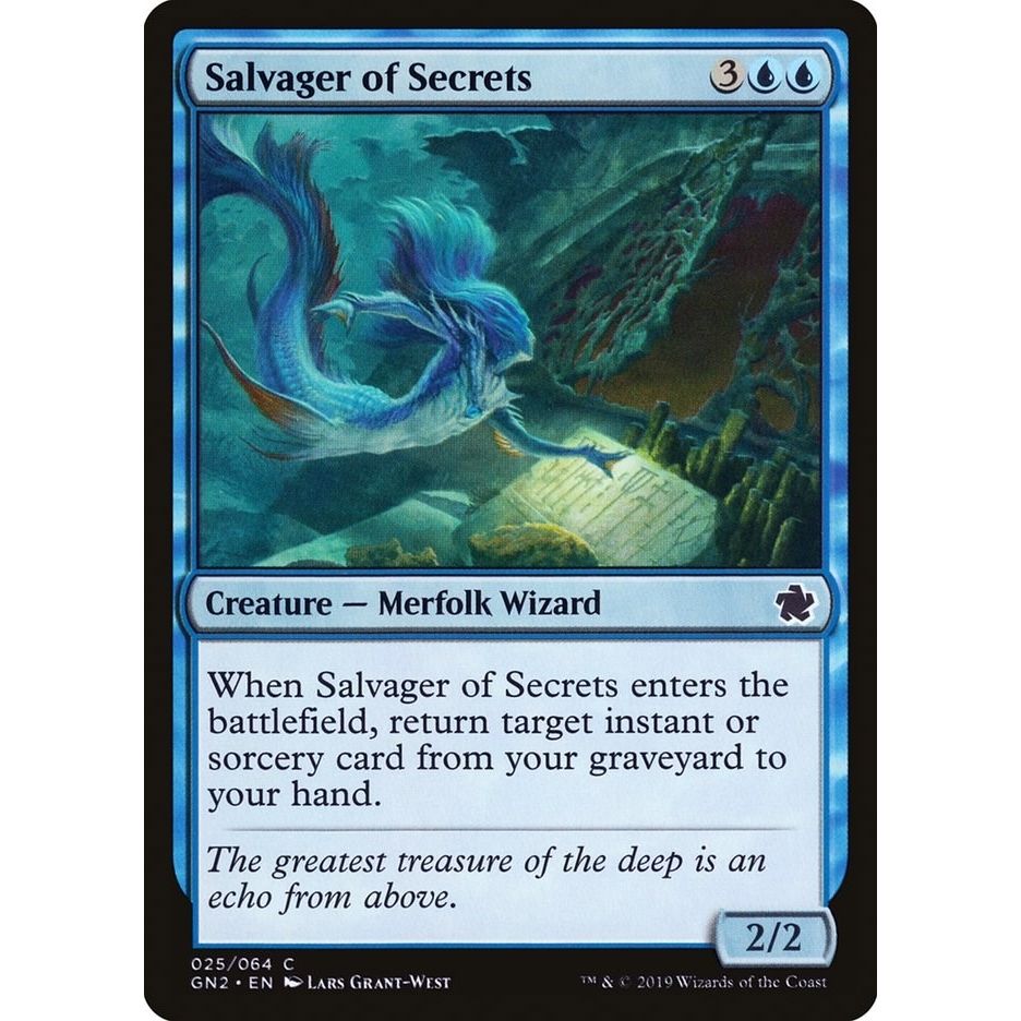 Image for Salvager of Secrets (25) (GN2) - Magic: The Gathering