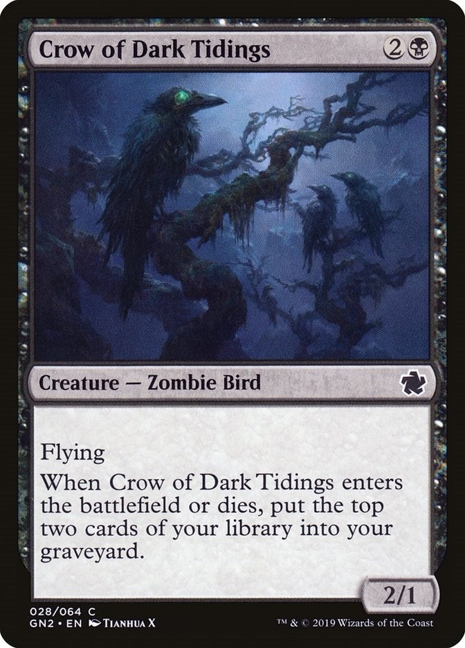 Image for Crow of Dark Tidings (28) (GN2) - Magic: The Gathering