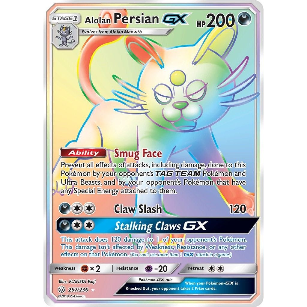 Image for Alolan Persian GX (Secret) (257/236) (SM12) - Pokemon