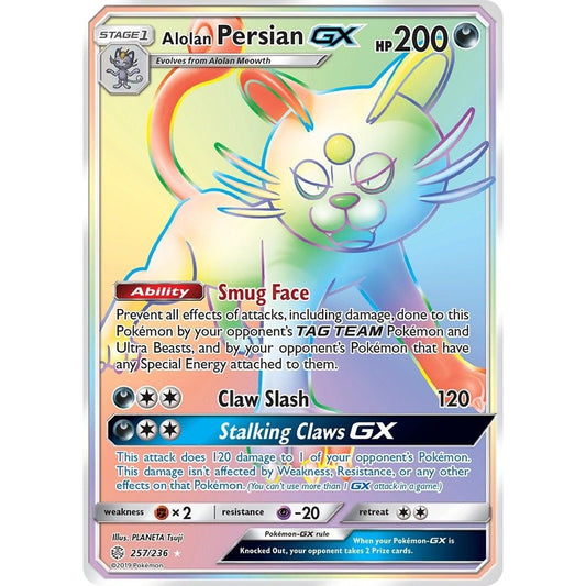 Image for Alolan Persian GX (Secret) (257/236) (SM12) - Pokemon