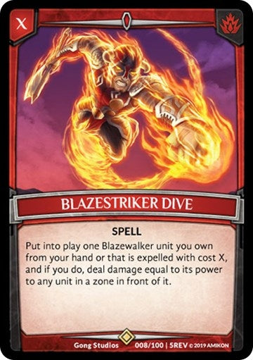 Image for Blazestriker Dive (8/100 | 5REV) (REV) - Argent Saga TCG