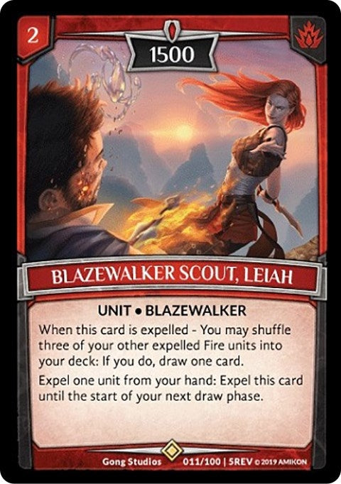 Image for Blazewalker Scout, Leiah (11/100 | 5REV) (REV) - Argent Saga TCG