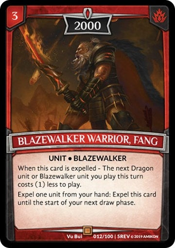 Image for Blazewalker Warrior, Fang (12/100 | 5REV) (REV) - Argent Saga TCG