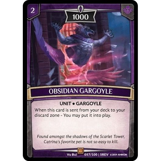 Image for Obsidian Gargoyle (57/100 | 5REV) (REV) - Argent Saga TCG