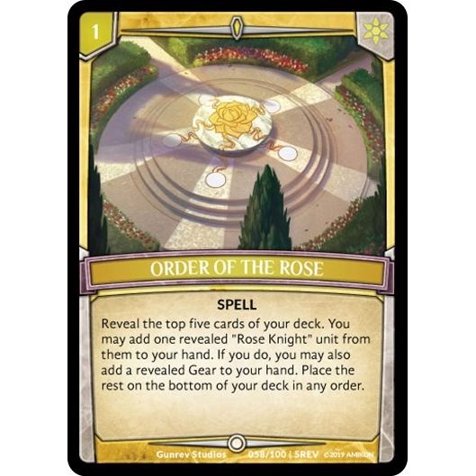Image for Order of the Rose (58/100 | 5REV) (REV) - Argent Saga TCG
