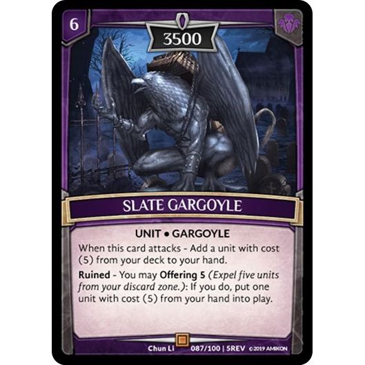 Image for Slate Gargoyle (87/100 | 5REV) (REV) - Argent Saga TCG