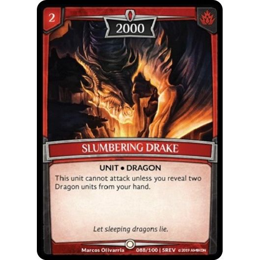 Image for Slumbering Drake (88/100 | 5REV) (REV) - Argent Saga TCG