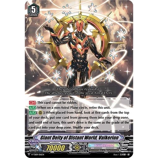 Image for Giant Deity of Distant World, Valkerion (V-TD09/016EN) (V-TD09) - Cardfight Vanguard