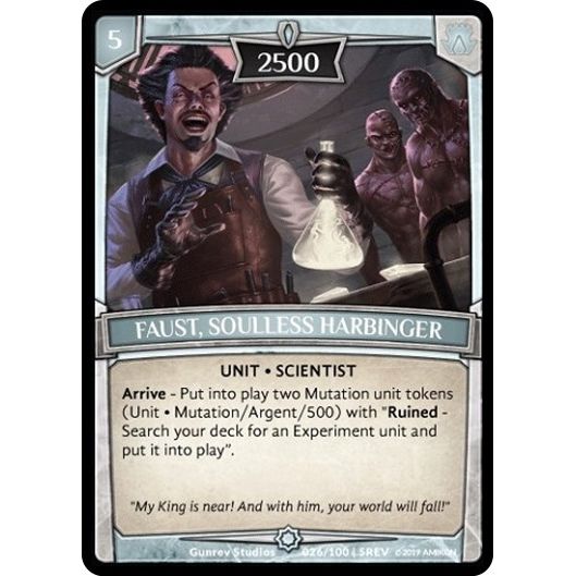Image for Faust, Soulless Harbinger (26/100 | 5REV) (REV) - Argent Saga TCG