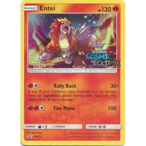 Image for Entei - SM219 (Prerelease) [Staff] (SM219) (SMP) - Pokemon