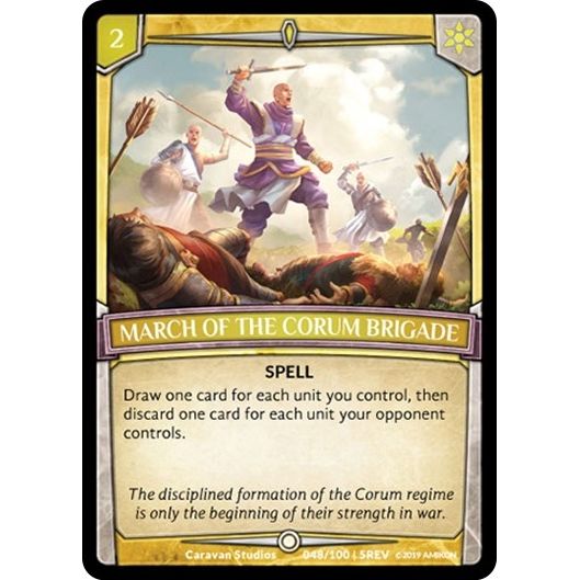 Image for March of the Corum Brigade (48/100 | 5REV) (REV) - Argent Saga TCG