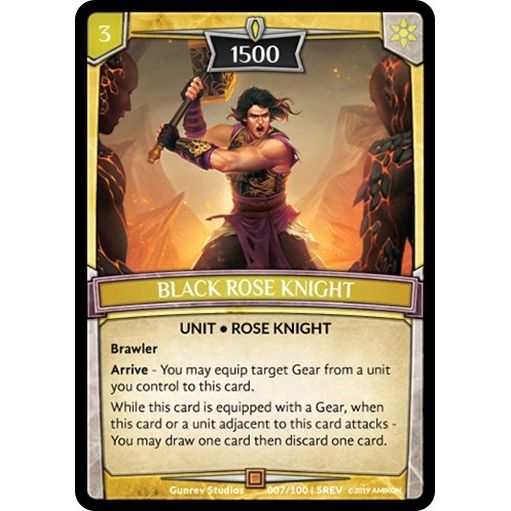 Image for Black Rose Knight (7/100 | 5REV) (REV) - Argent Saga TCG