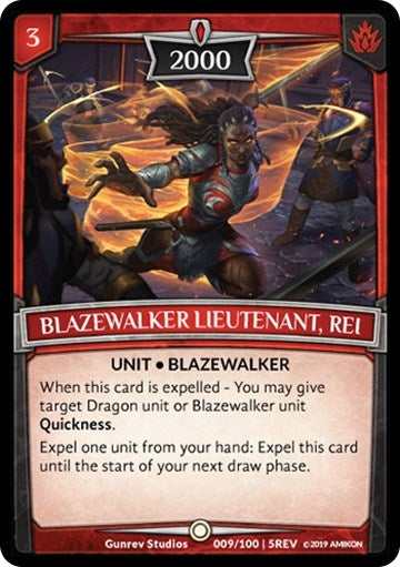Image for Blazewalker Lieutenant, Rei (9/100 | 5REV) (REV) - Argent Saga TCG