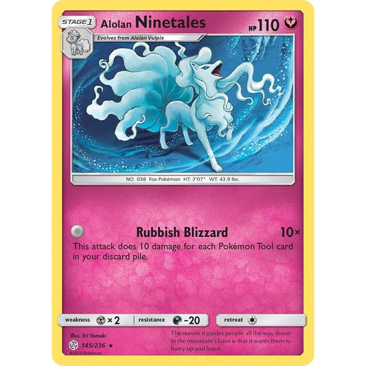 Image for Alolan Ninetales (145/236) (SM12) - Pokemon