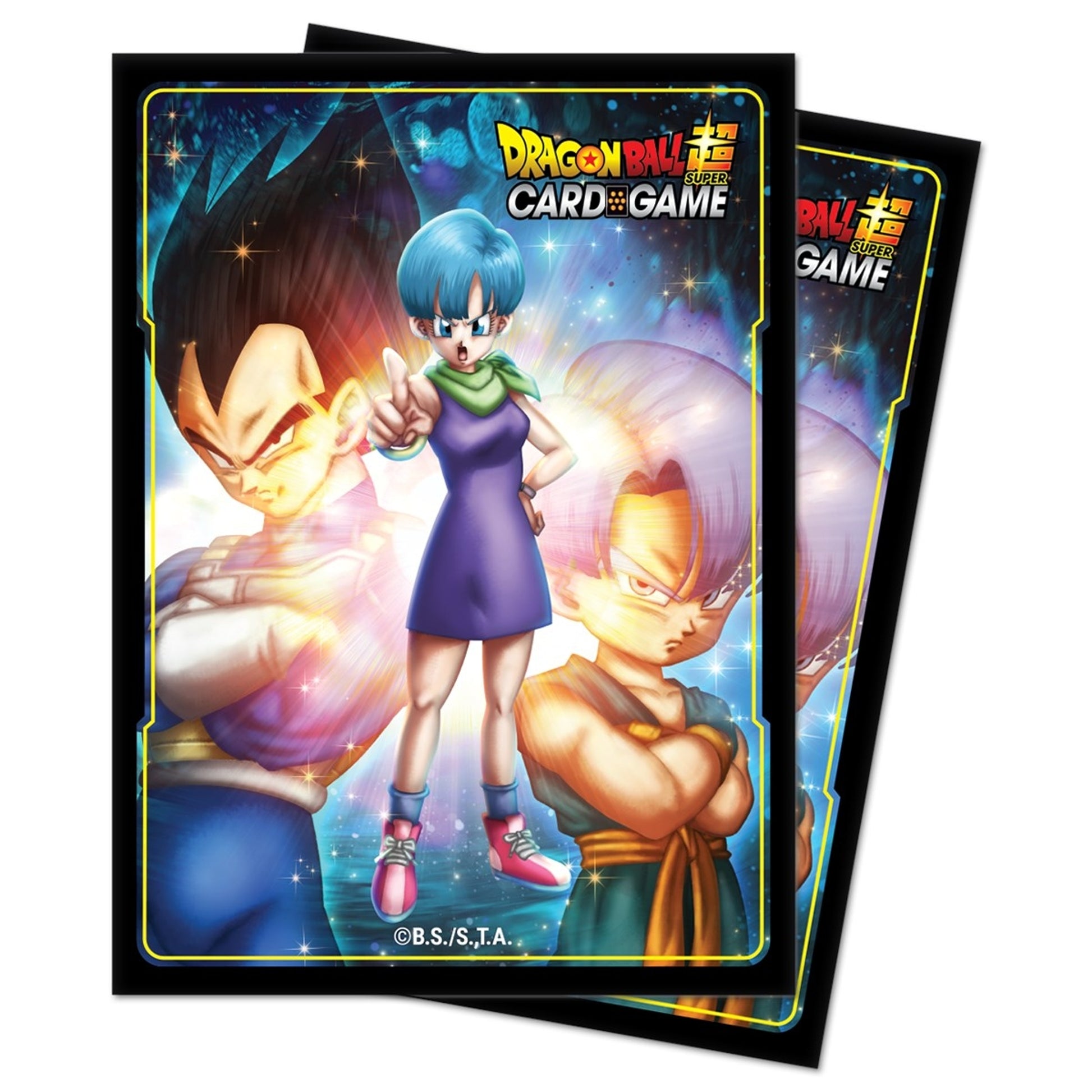 Image for Standard Deck Protectors for Dragon Ball Super CCG - Bulma, Vegeta and Trunks (65-Pack) - Card Sleeves