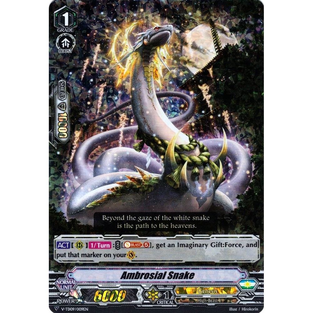 Image for Ambrosial Snake (RRR Foil) (V-TD09/009EN) (V-TD09) - Cardfight Vanguard