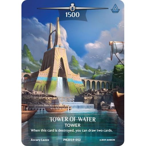 Image for Tower of Water (Serial Numbered) (PR2019-052) (PR) - Argent Saga TCG