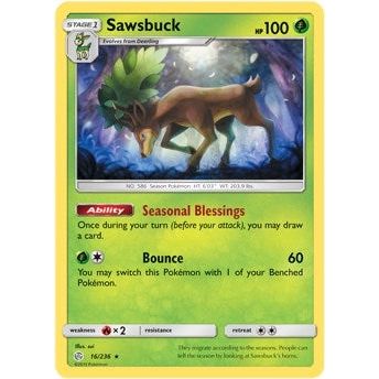 Image for Sawsbuck - 16/236 (Prerelease Kit Exclusive) (016/236) (PR) - Pokemon